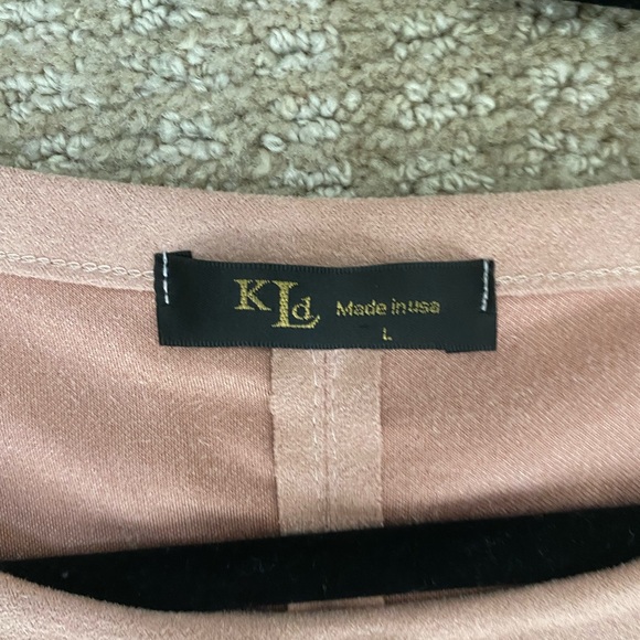 KLD Pink Suede Dress - Picture 2 of 3